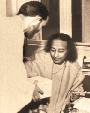 Swami with Yogananda
