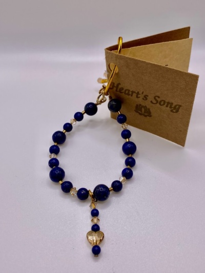 "O Master" Lapis Bracelet from Hearts Song