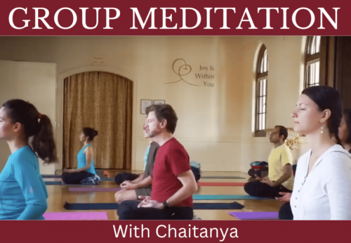 Group Medtation with Chaitanya